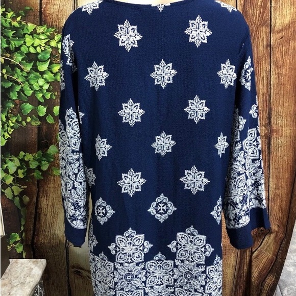 🚨(Must Bundle 3) Portocruz Lattice Front Swim Cover Size XL Navy/White L-2 - Picture 4 of 5